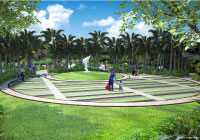 Adarsh palm acres villa landscape