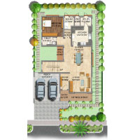 Adarsh Palm Aqua villa floor plan