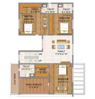 Adarsh Palm Aqua villa floor plan