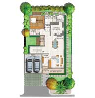 Adarsh Palm Aqua villa floor plan
