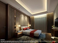 Adarsh Palm Acres Villa master bedroom